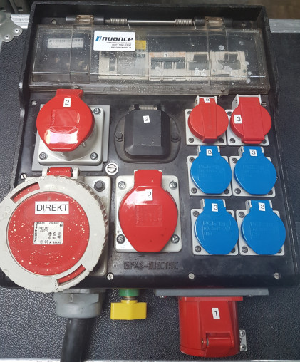 Stromverteiler CEE63, ED, Gummigehäuse schwarz, klein 01